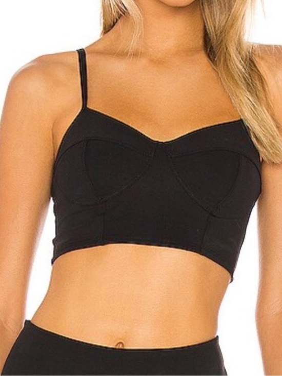 Free People Tops - Free People Movement Black Crop Bra Top Sz Sz L (01)